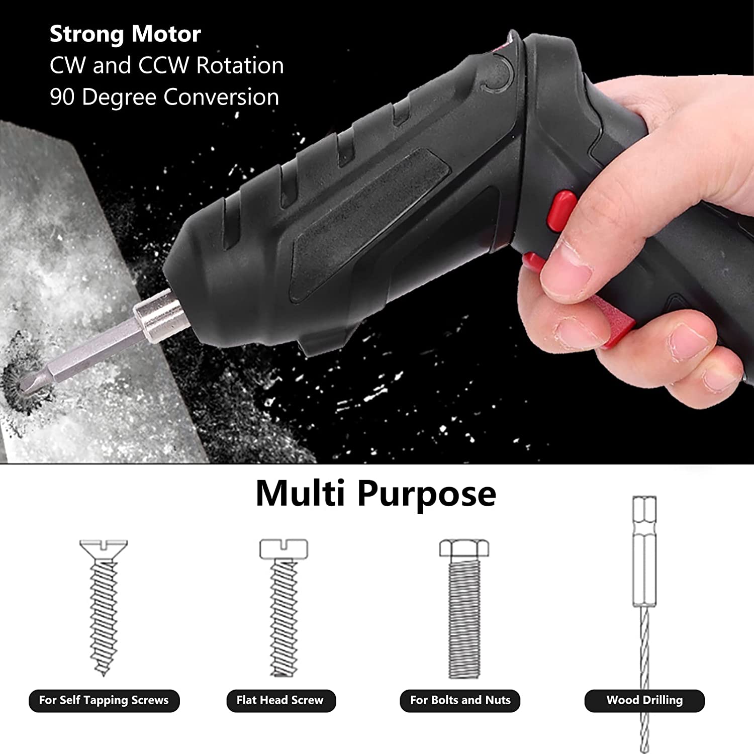 Toolsilux™ Cordless Electric Screwdriver Set